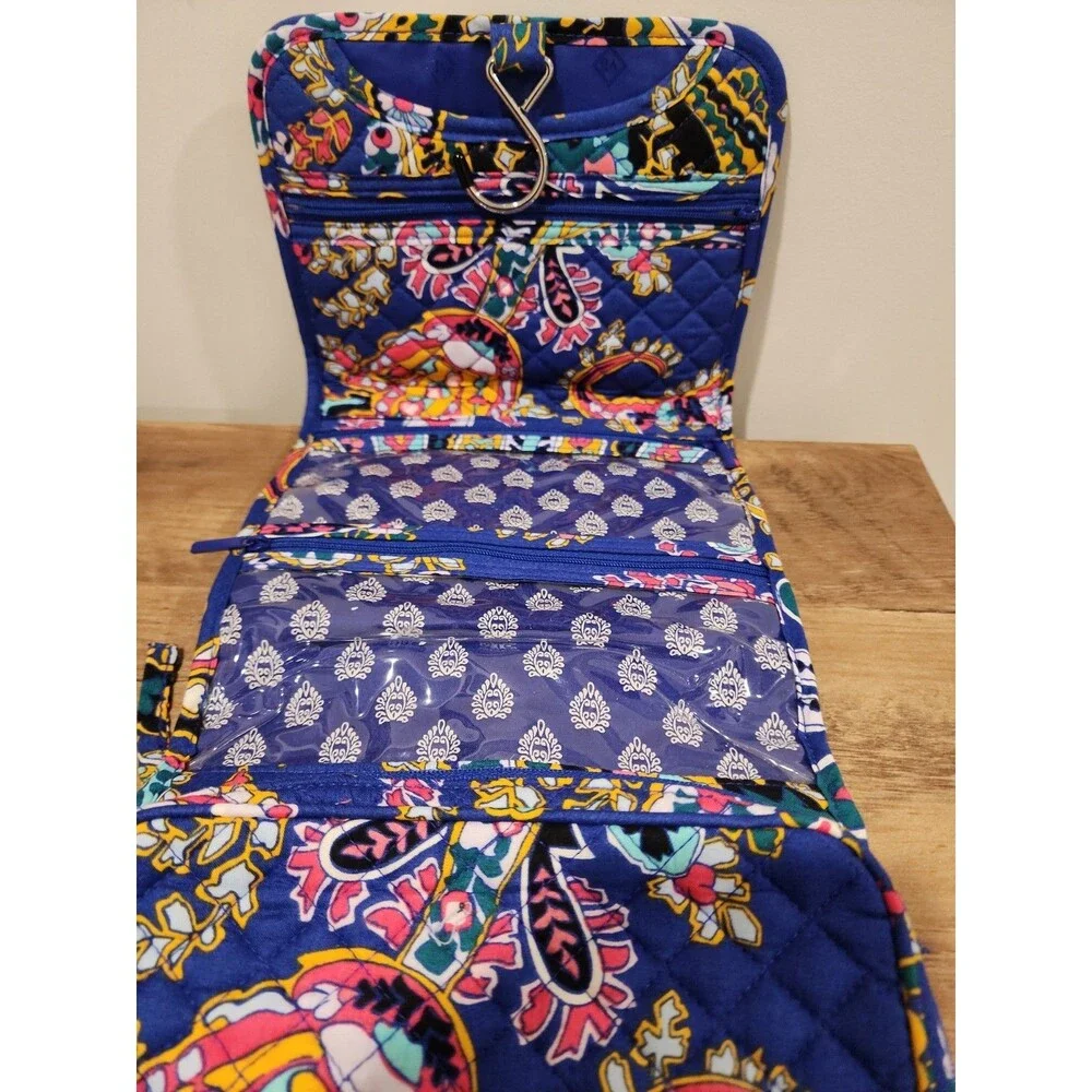 New VERA BRADLEY ROMANTIC PAISLEY ICONIC HANGING TRAVEL BEAUTIFUL ORGANIZER